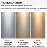 Adjustable LED Ceiling Light with Simple Acrylic Design for Bedroom
