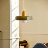 Tyalez 2 Heads Modern Bauhaus Glass Pendant Light