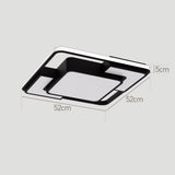 Tyalez Modern Simple Square Shape LED Flush Mount Ceiling Light