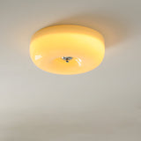 Minimalist Bauhaus Style Cream Glass Ceiling Lamp