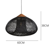 Tyalez Vintage Rattan Woven Chandelier