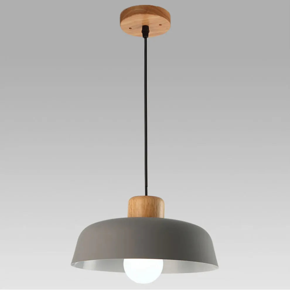 Scandinavian Color Pop Round Aluminum Pendant Lamp