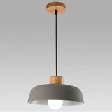 Scandinavian Color Pop Round Aluminum Pendant Lamp