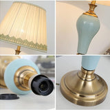 Tyalez Vintage Ceramics Bedroom Table Lamp