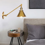Adjustable Metal Sconce Vintage Swing Arm Wall Light