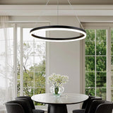 Modern Round Ring Linear Pendant Light
