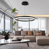 Modern Round Ring Linear Pendant Light