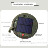 Tyalez Solar Camping Light, Camping String Lights, Solar String Lights for Outside with 150LEDs, Camping String Lamp with 3 Adjustable Brightness & 5 Light Modes