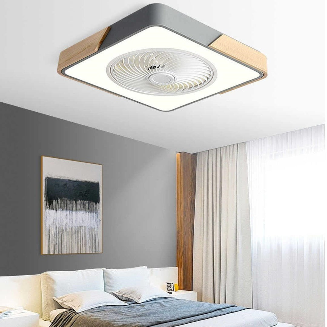 Tyalez Modern Wood Ceiling Fans With LED Lights