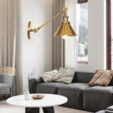 Adjustable Metal Sconce Vintage Swing Arm Wall Light