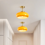 Tyalez Vintage Gold Glass Pendant Ceiling Lights
