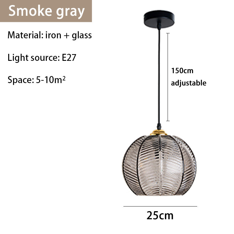 Tyalez Contemporary Glass Patterned Pendant Lights