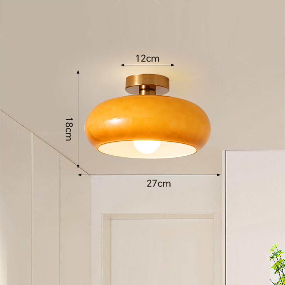 Tyalez Vintage Gold Glass Pendant Ceiling Lights