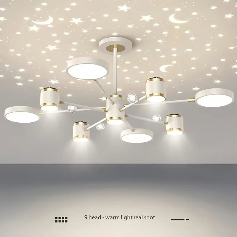 Tyalez Modern LED Star Dimming Pendant Light（three-colour changeable light）