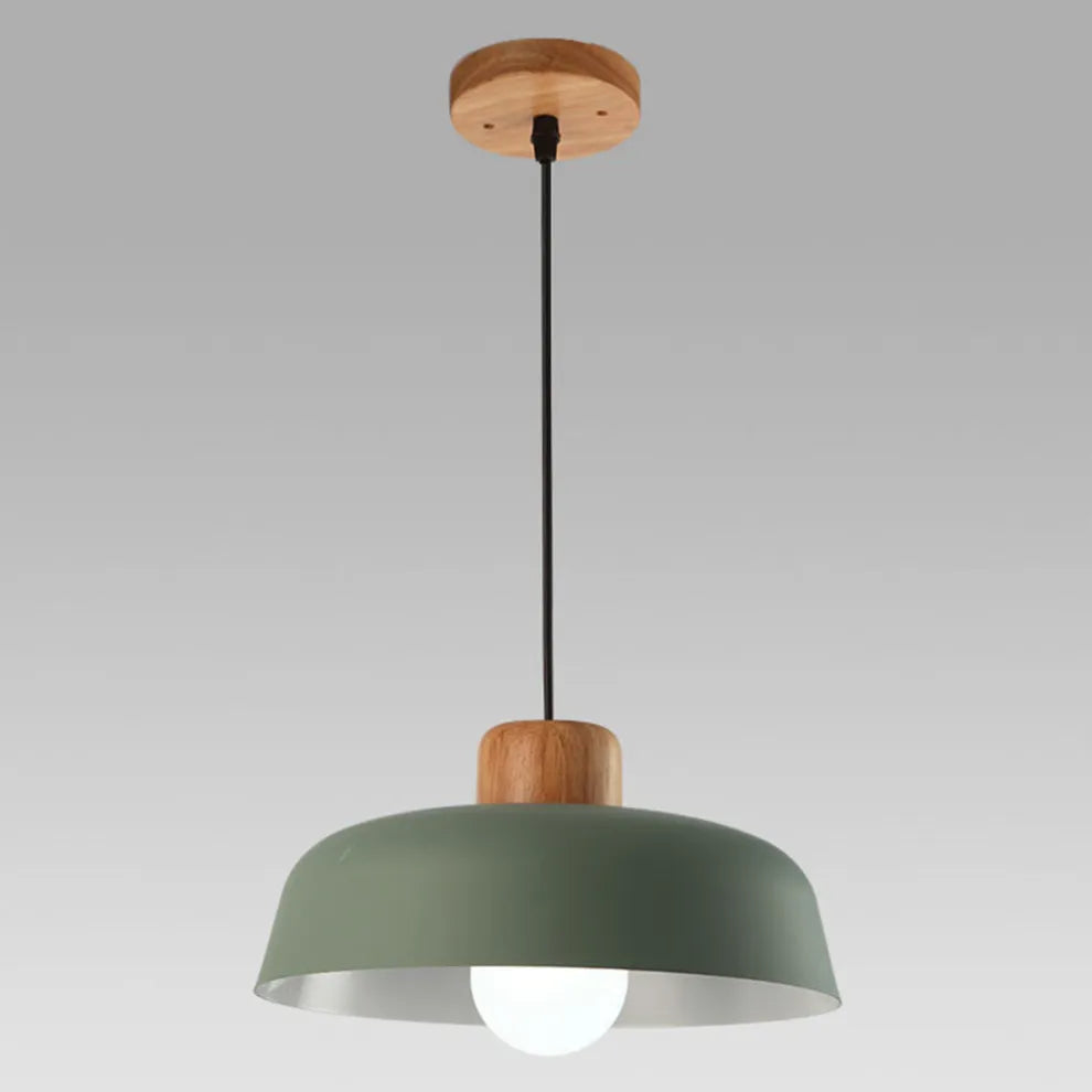 Scandinavian Color Pop Round Aluminum Pendant Lamp