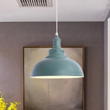 Stylish Bowl Pendant Lamp – Pink & Yellow Metal Fixture