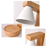 Tyalez Simple Wood Bedroom Mini Warming Candle Lamp