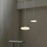 Nordic Minimalist Cream Glass Chandelier – Modern Bedroom Lamp