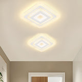 Tyalez Modern Minimalism Square LED Flat Mounted Ceiling Light