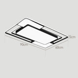 Tyalez Modern Simple Square Shape LED Flush Mount Ceiling Light