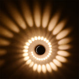 Tyalez Stylish Indoor Spiral Aluminum RGB LED Wall Lights For Living Room