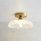 Modern Nordic Ceiling Light – Minimalist Glass Flush Mount Fixture
