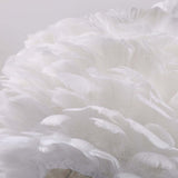 Tyalez Creative Feather Bedroom White Table Lamps