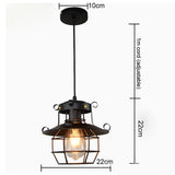 Tyalez Industrial Retro Vintage Pendant Light