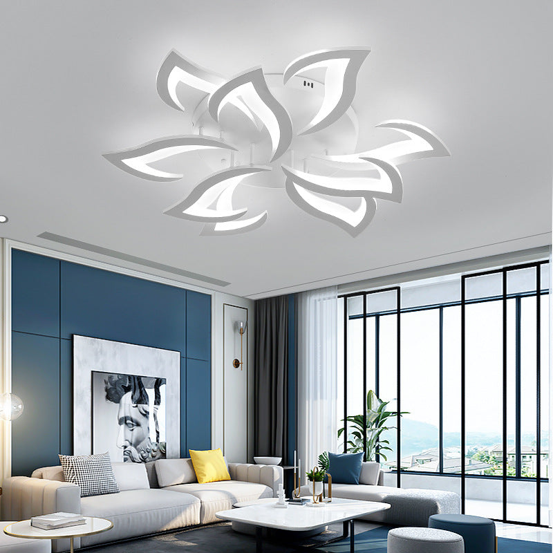 Tyalez Contemporary Flower Shape Iron LED Ceiling Light For Living Room