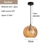 Tyalez Contemporary Glass Patterned Pendant Lights