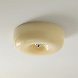 Minimalist Bauhaus Style Cream Glass Ceiling Lamp