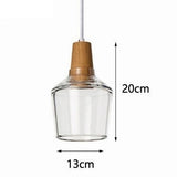 Tyalez Antique Glass Coated Wood Pendant Lights