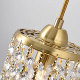 Vintage French Full-Brass Crystal Angel Chandelier