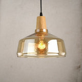 Tyalez Antique Glass Coated Wood Pendant Lights