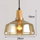 Tyalez Antique Glass Coated Wood Pendant Lights