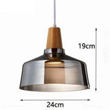 Tyalez Antique Glass Coated Wood Pendant Lights