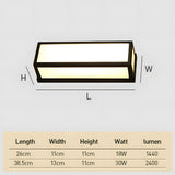 Tyalez Black Hardware Waterproof LED Outdoor Wall Light