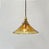 Retro Brown Glass Pendant Light – Single Head