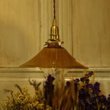 Retro Brown Glass Pendant Light – Single Head