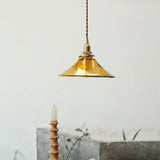 Retro Brown Glass Pendant Light – Single Head