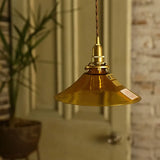 Retro Brown Glass Pendant Light – Single Head