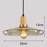 Tyalez Antique Glass Coated Wood Pendant Lights