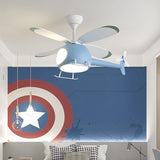 Tyalez Creative Macaroon Color Ceiling Fans with LED Lights