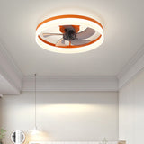 Tyalez Scandinavian Flush Mount Ceiling Fans with LED Lights