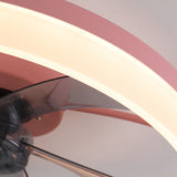 Tyalez Scandinavian Flush Mount Ceiling Fans with LED Lights