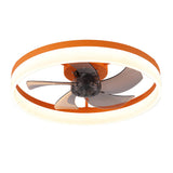 Tyalez Scandinavian Flush Mount Ceiling Fans with LED Lights