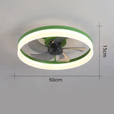 Tyalez Scandinavian Flush Mount Ceiling Fans with LED Lights