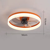 Tyalez Scandinavian Flush Mount Ceiling Fans with LED Lights