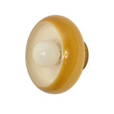 Retro Round Glass Ceiling Light – Elegant Semi-Flush Fixture