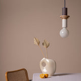 Tyalez Design Colored Wood Blocks Pendant Light